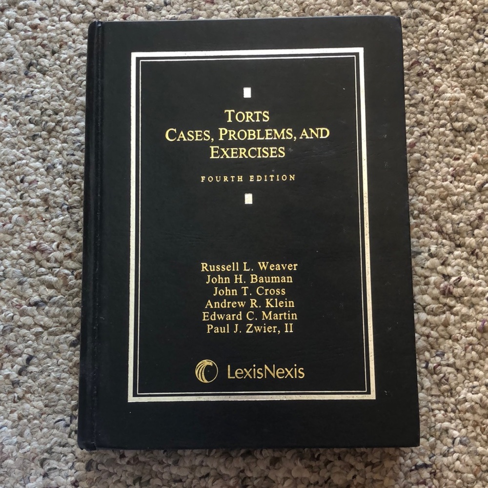 COPY - Torts Law School Textbook